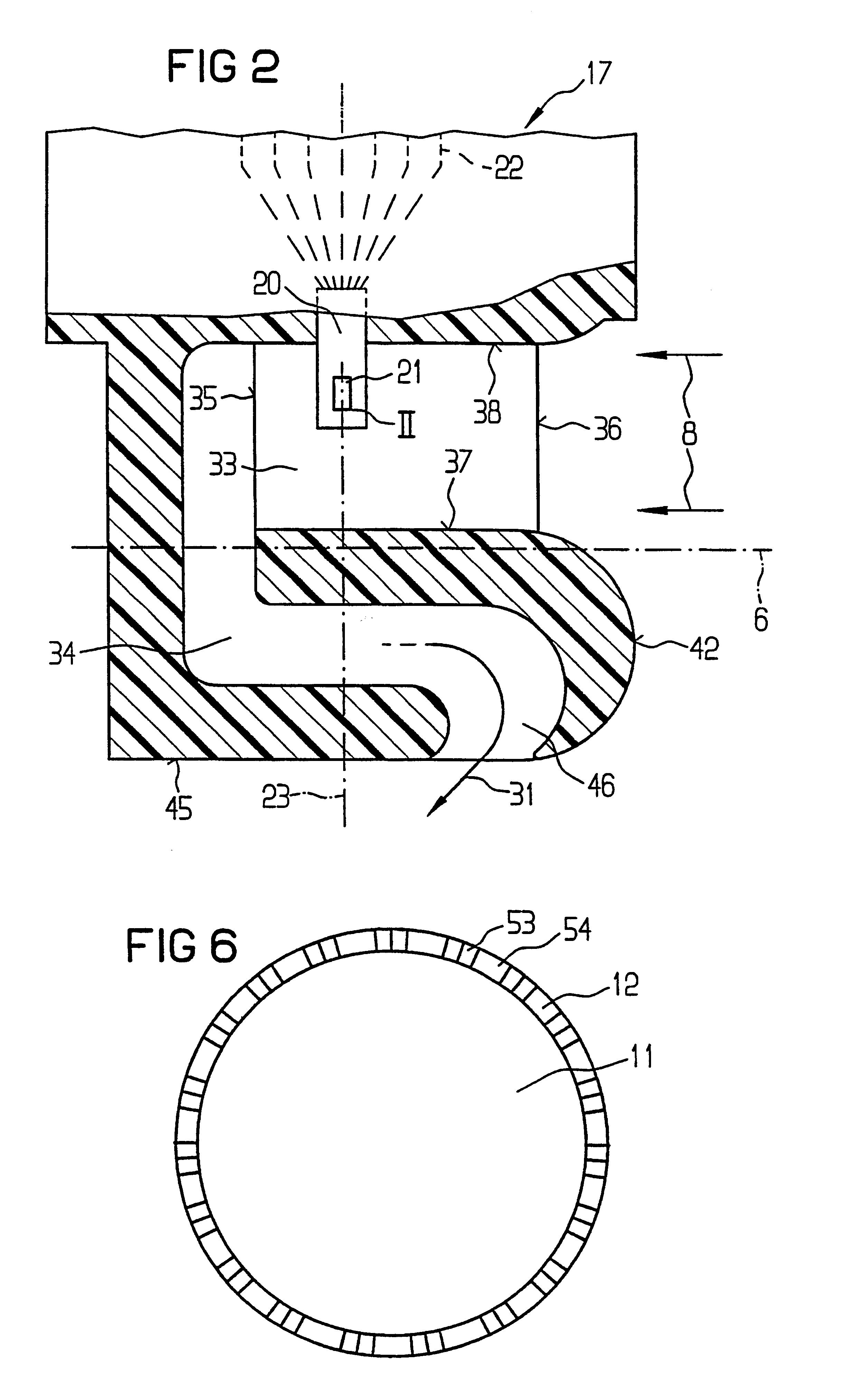 Device for measuring the mass of a flowing medium