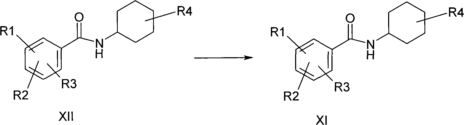 Process for preparing ambroxol, analogue thereof or salts thereof