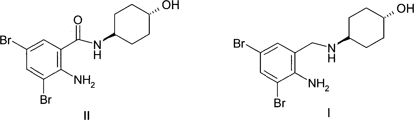 Process for preparing ambroxol, analogue thereof or salts thereof