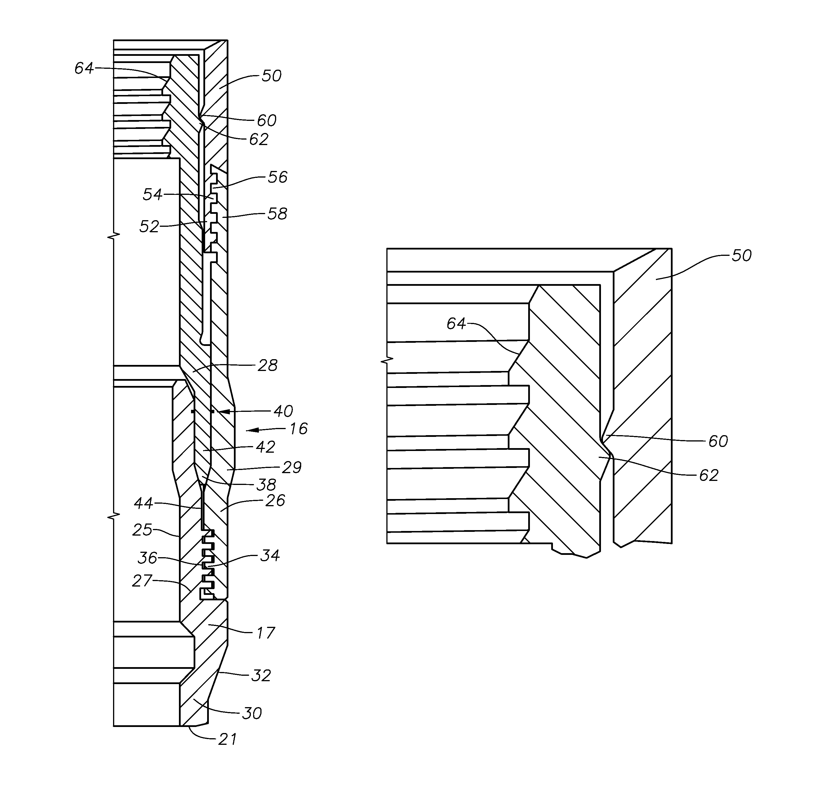 Bi-directional metal-to-metal seal