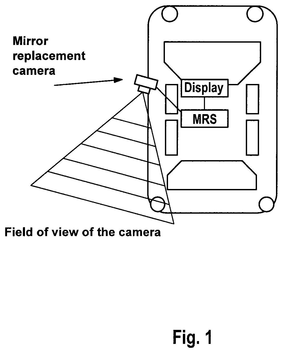 Apparatus and method for checking the playback of a video sequence of a mirror replacement camera