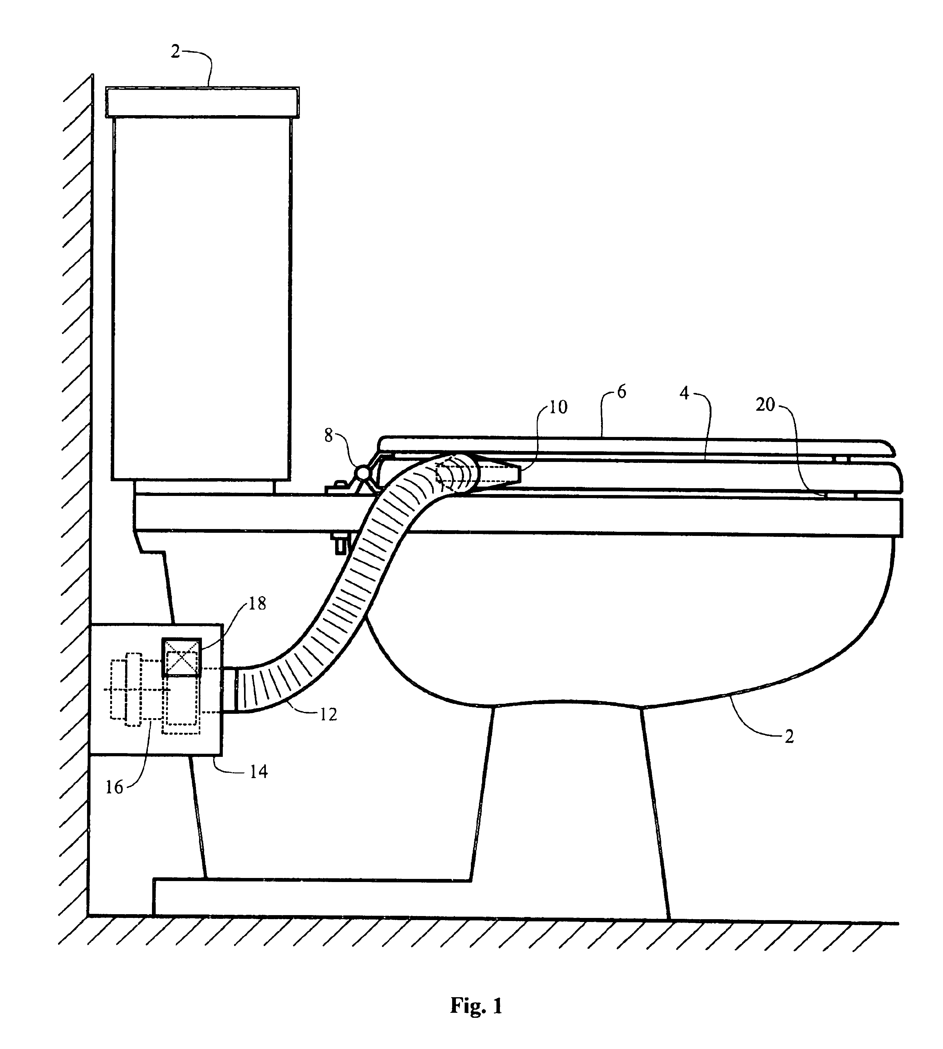 System and method for controlling toilet odors