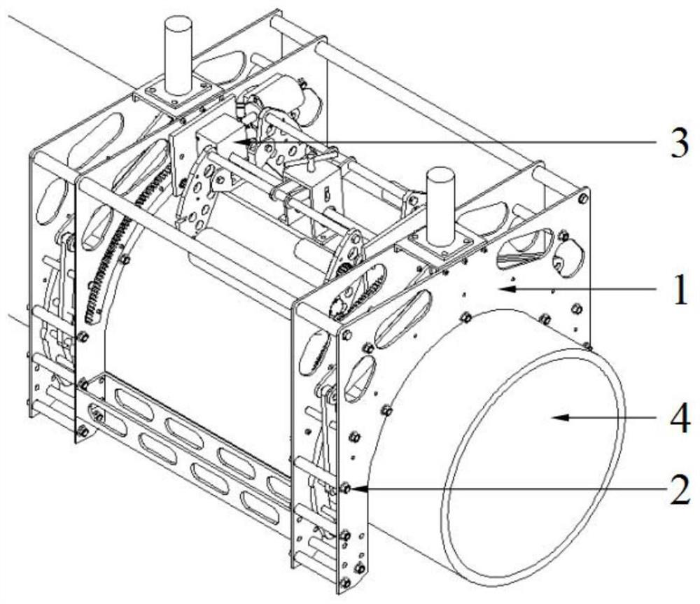 An underwater pipeline grinding device