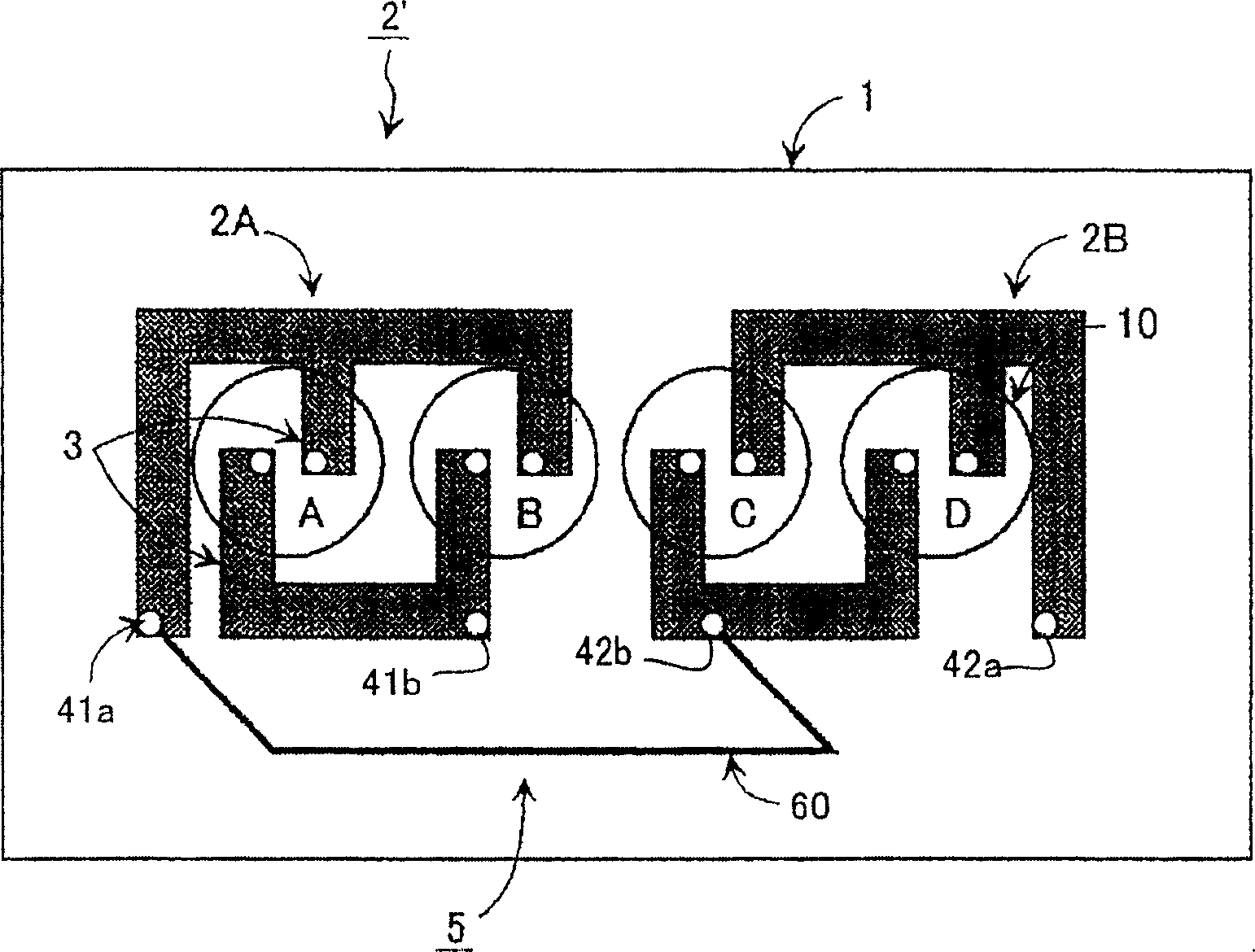 Printed circuit board structure for motor driving device