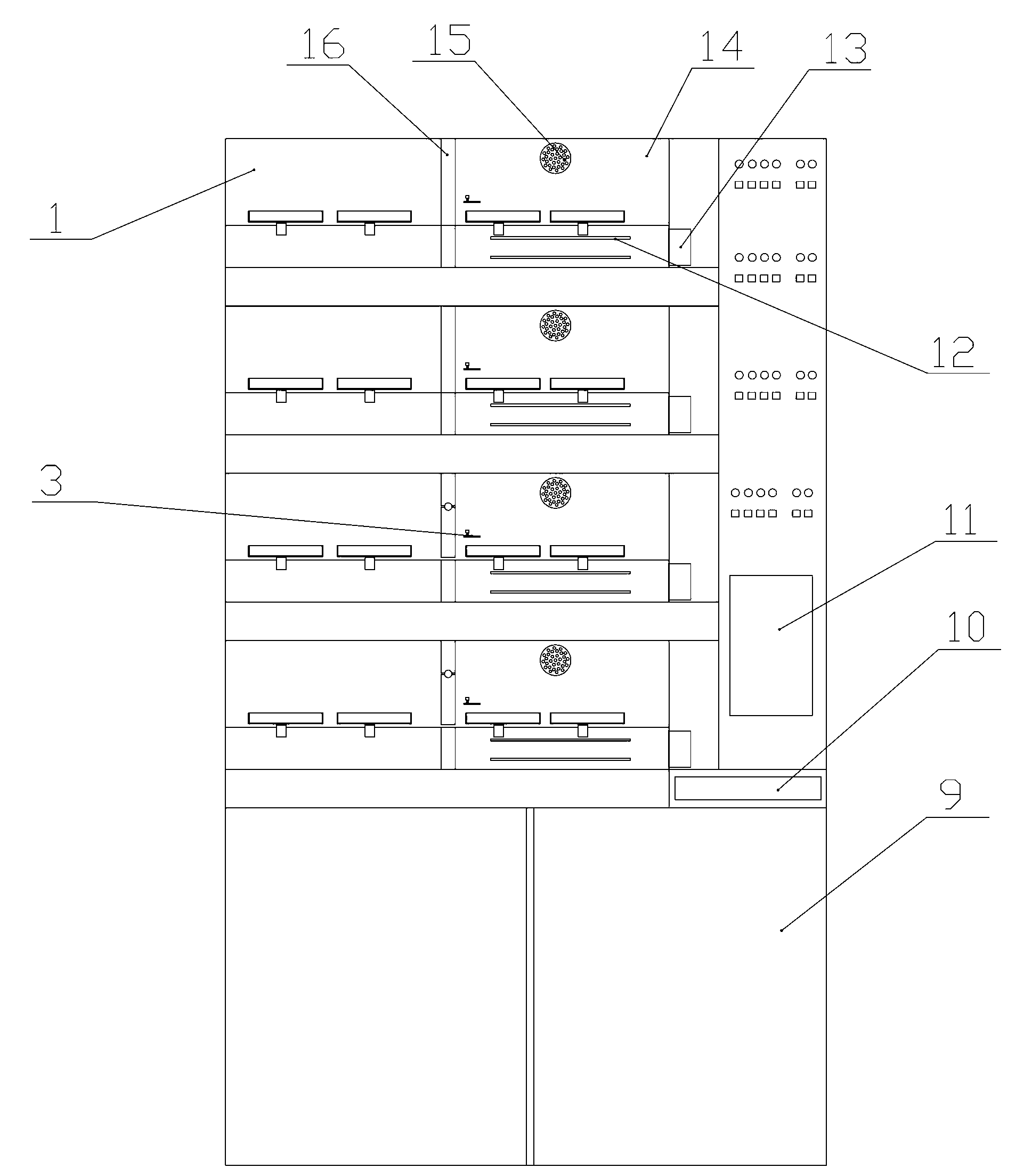 Combined automatic air drying and balancing device for sample preparation