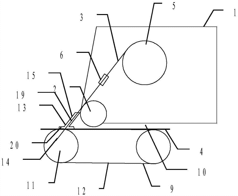 Transferring tool for transferring object self separation