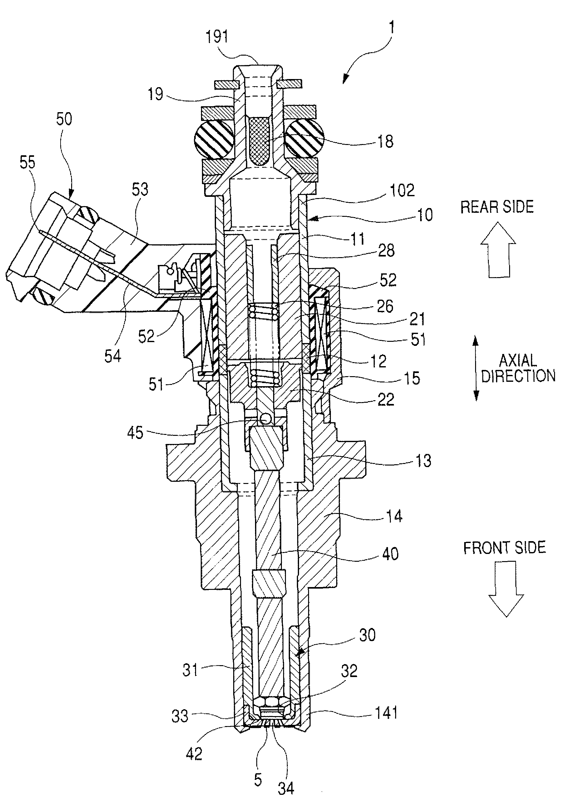 Fuel injection valve for internal combustion engine