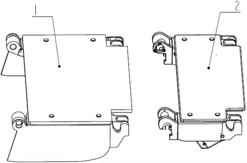 Backboard structure of modular operation table top