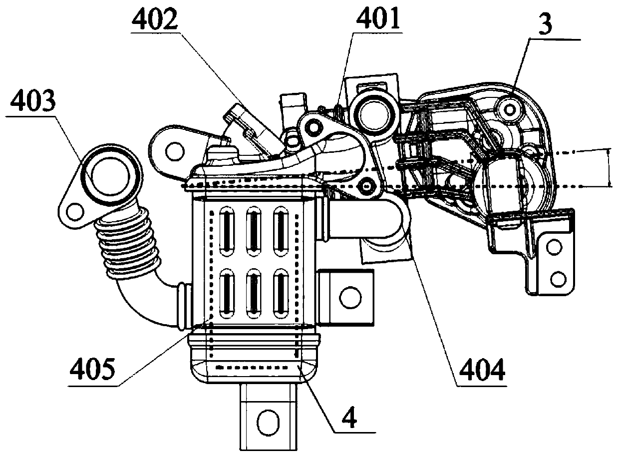 Gasoline supercharged engine exhaust gas recirculation system device