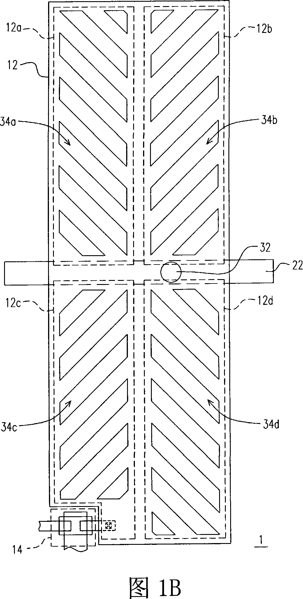 Image element structure and LCD with the same