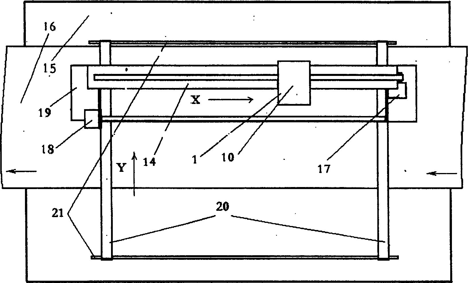 Automatic flatness measuring device and method
