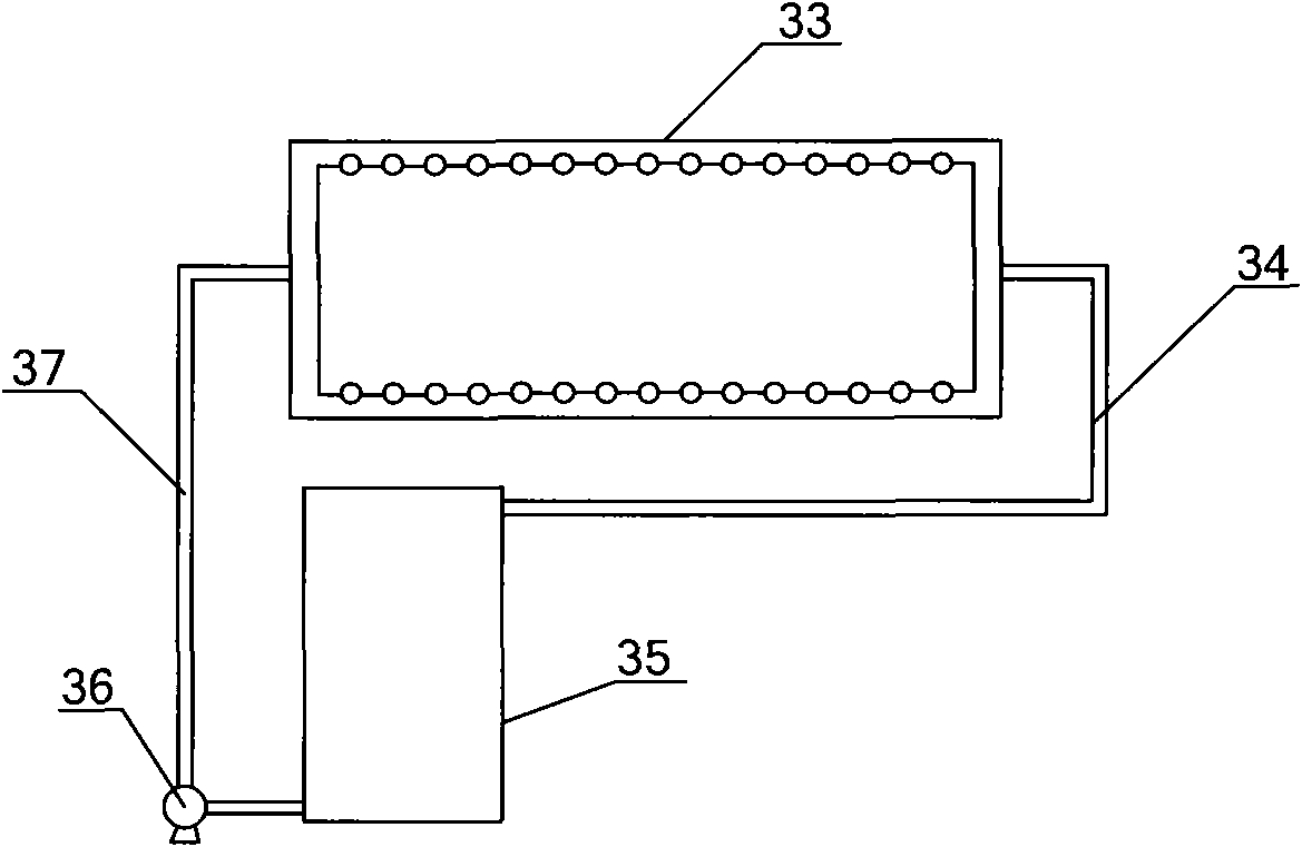 Production device of broad width PVA polarized light film