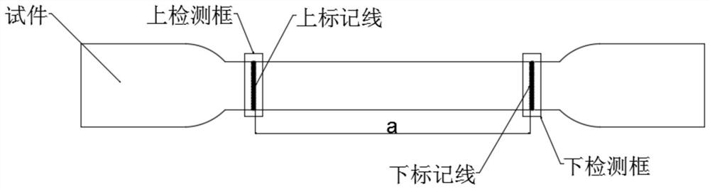 Tensile test method and device for cable insulation dumbbell test piece