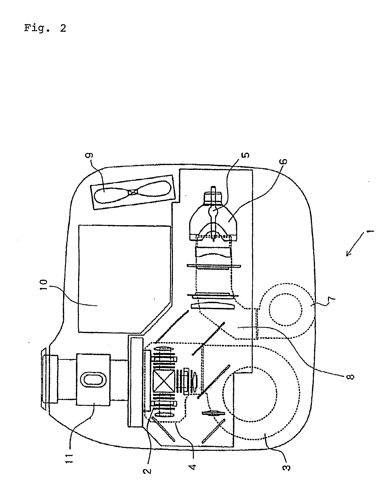 Apparatus for cooling heat generating spot of electronic device, cooling method therefore, and liquid crystal projector apparatus