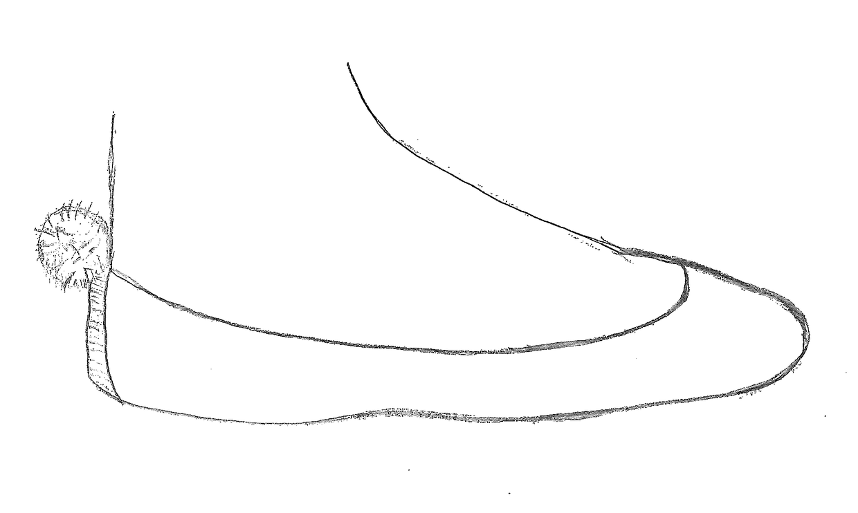 Non-slip, Reinforced Heel Sock, Device and Element for the Same