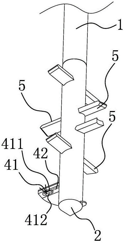 Drill rod assembly of pile driver