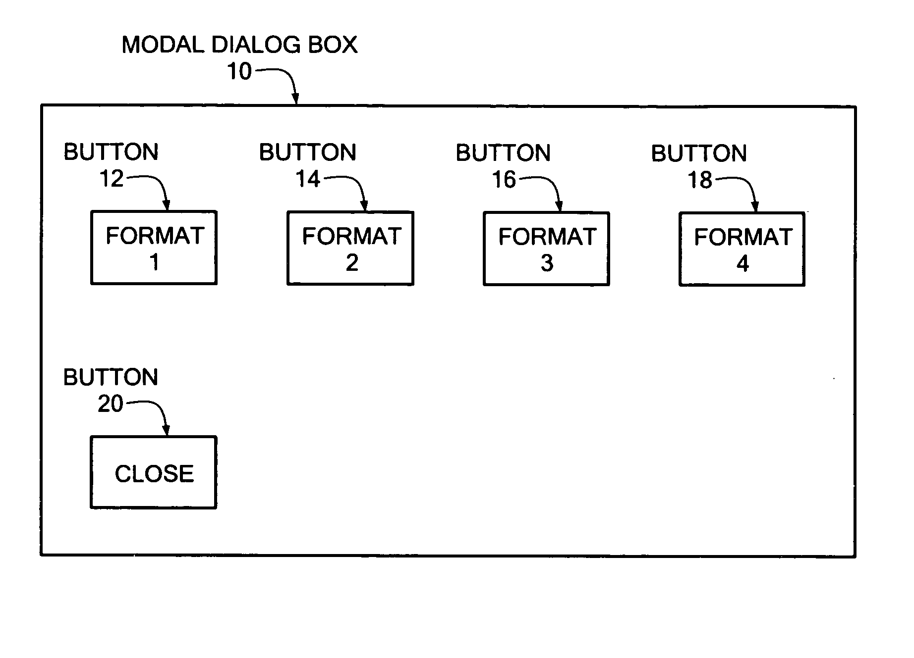 Method and system for providing an accessible object on a modal dialog box