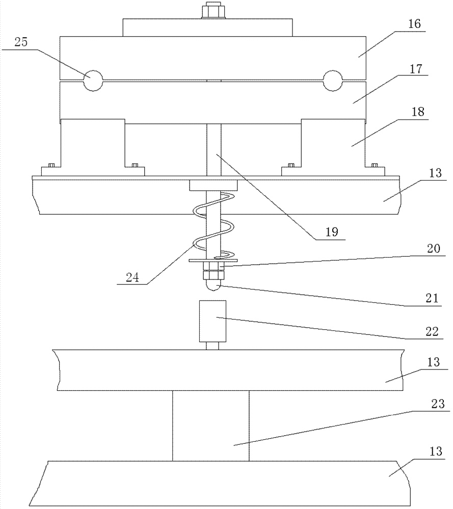One-time threading device for automatic detection line of mutual inductor
