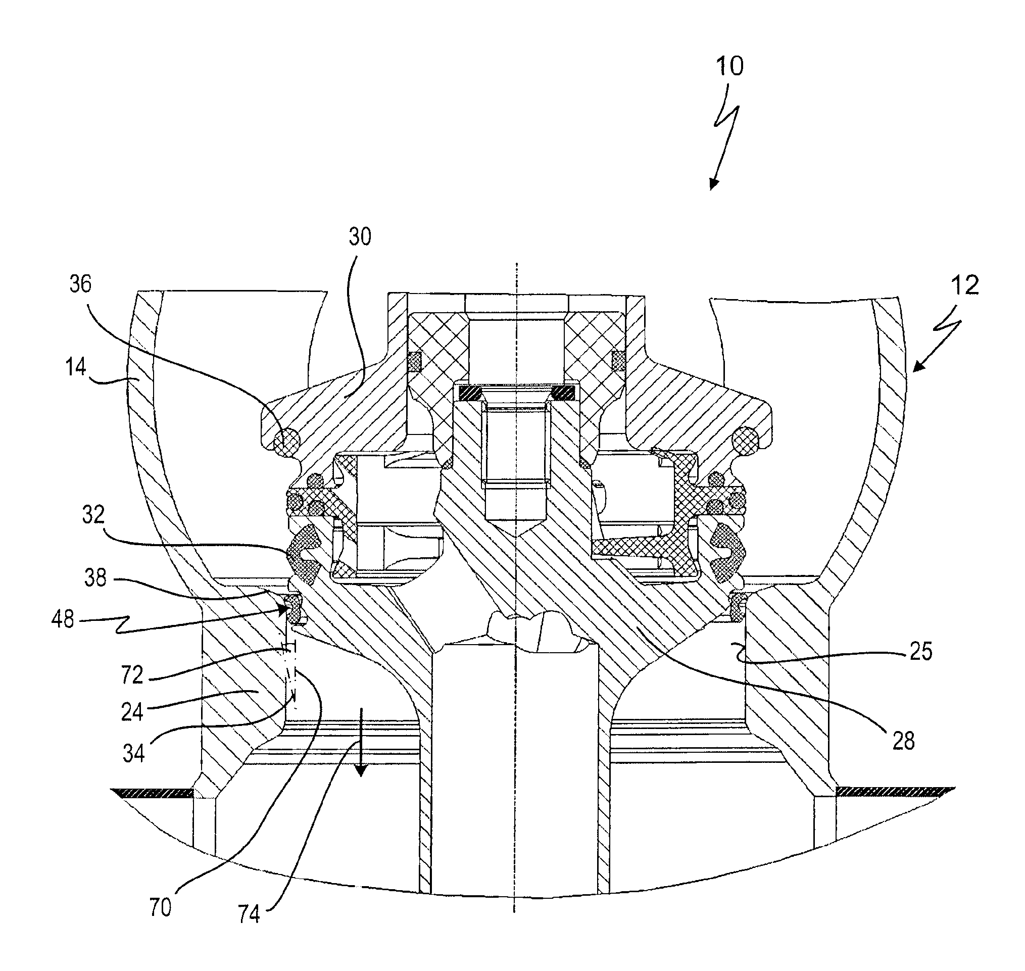 Valve For Product-Guiding Processing Plant