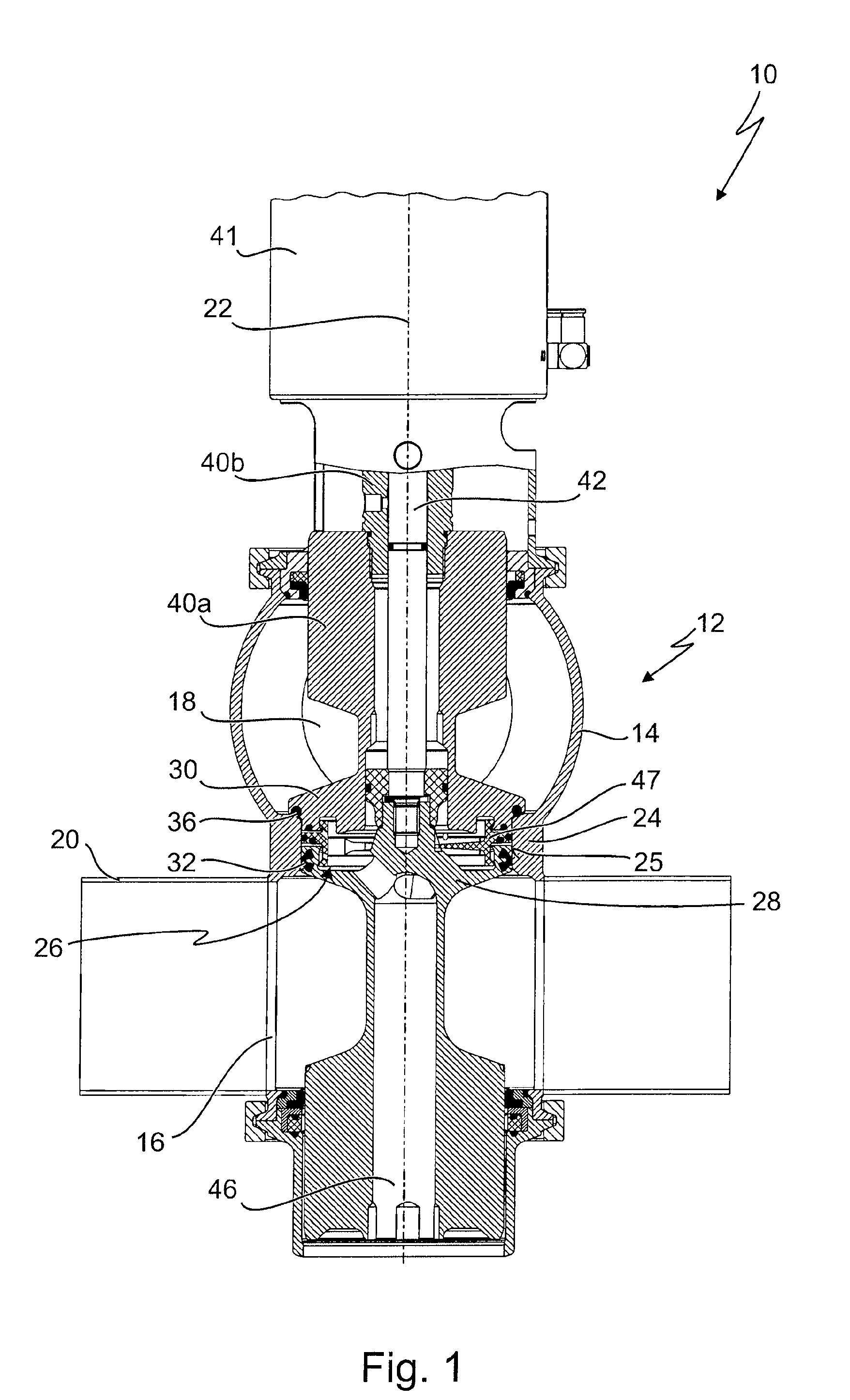 Valve For Product-Guiding Processing Plant