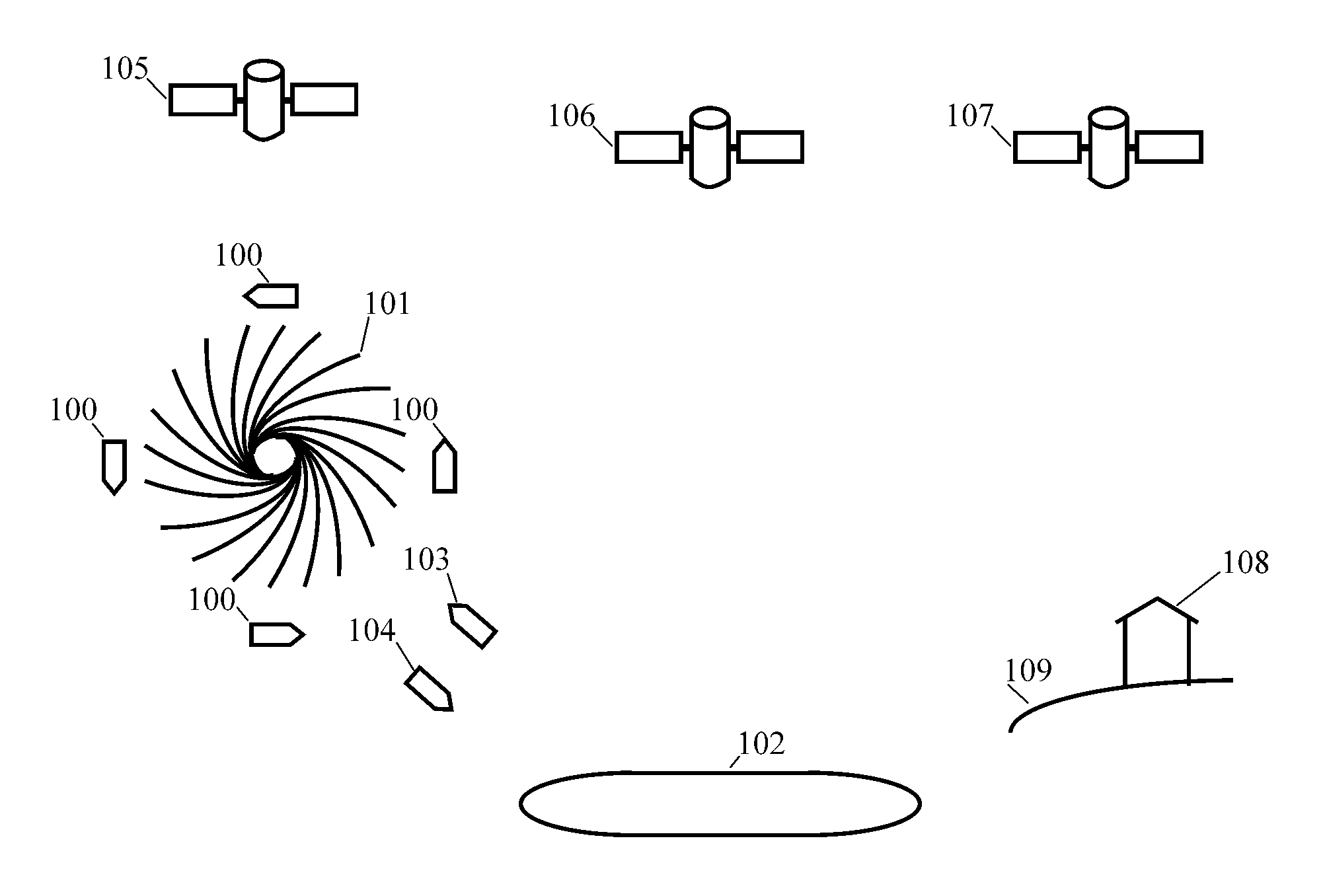 Supervisory control and data acquisition system for energy extracting vessel navigation