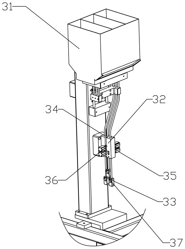 Automatic assembling machine for slide rail