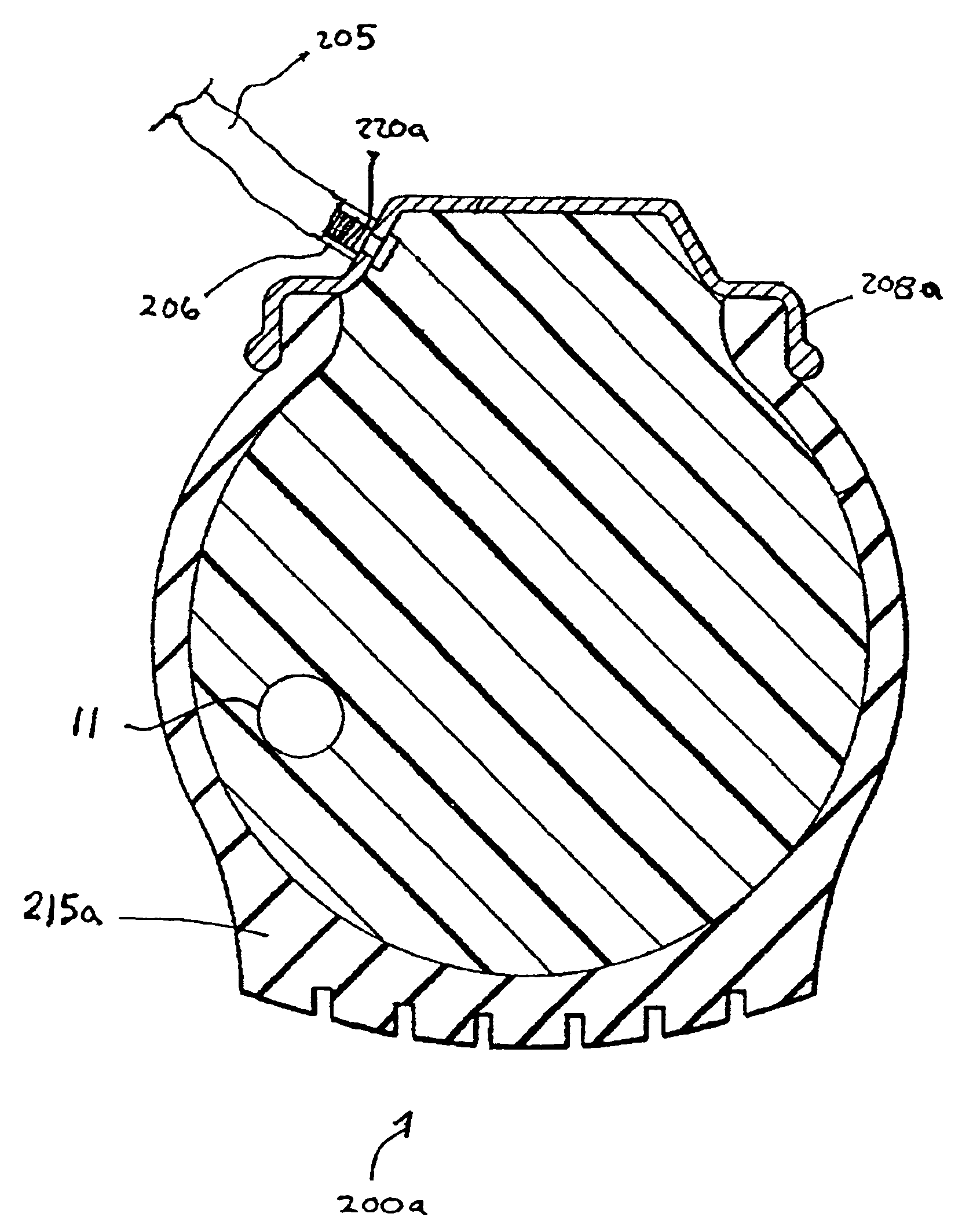 Method for making tires filled with flatproofing material