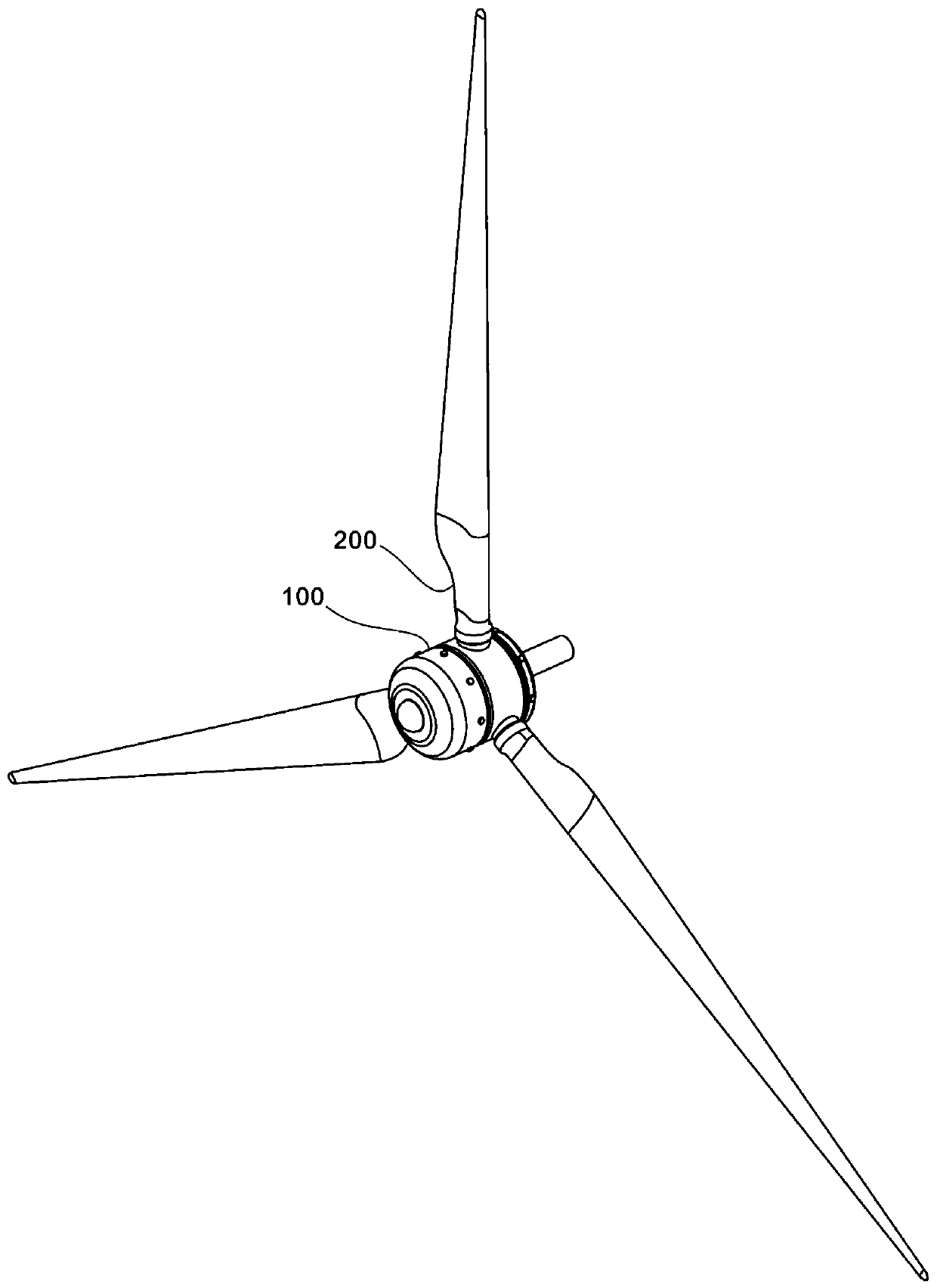 Pitch varying type small-sized wind driven generator head