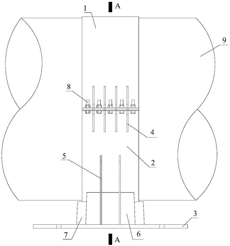 A saddle support for fixing oil and gas pipelines in underwater tunnels