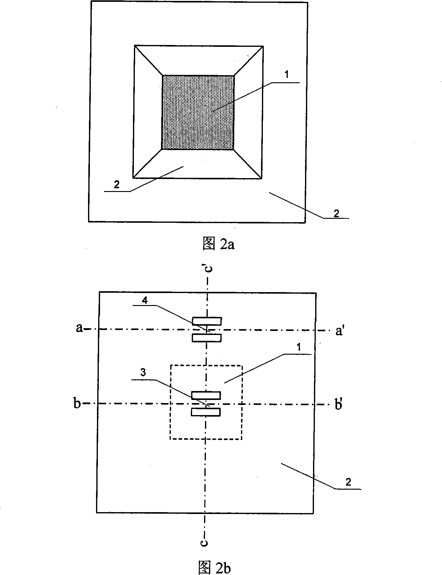 Double-resonance girder type micro mechanical pressure sensor