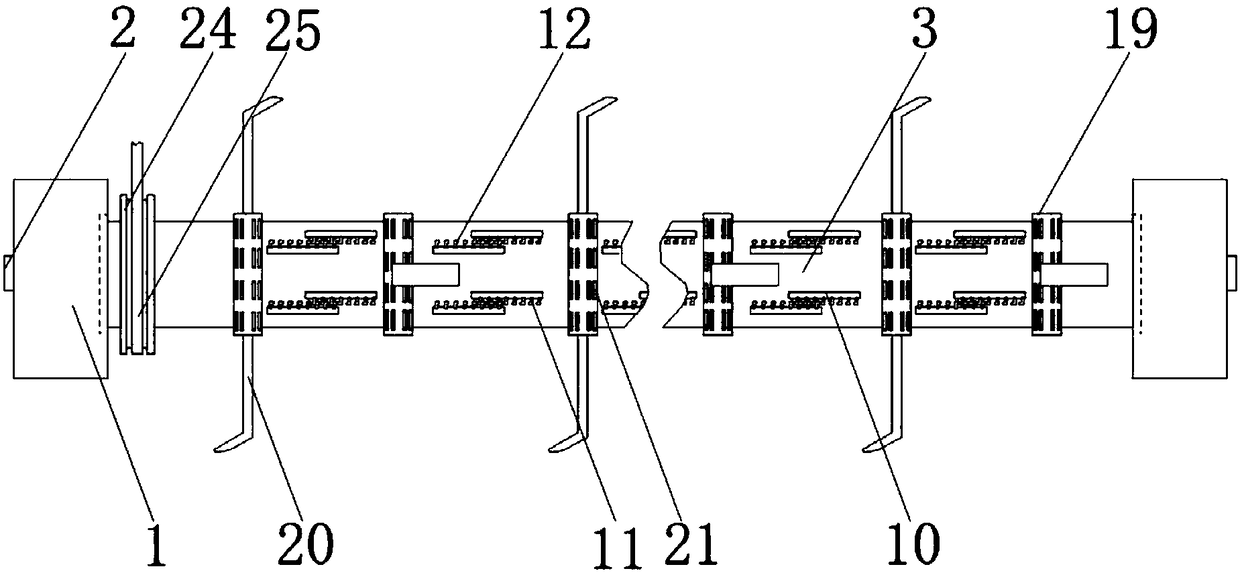 Antiwind rotary knife roller