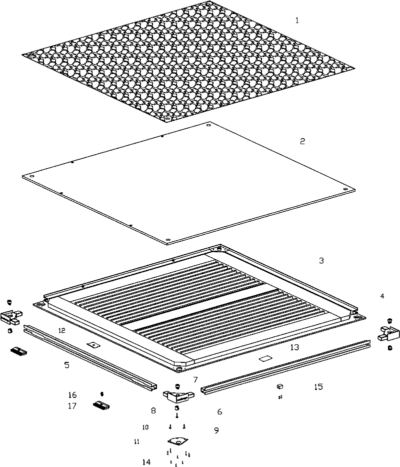 A seamlessly connected corner stage board and its manufacturing process