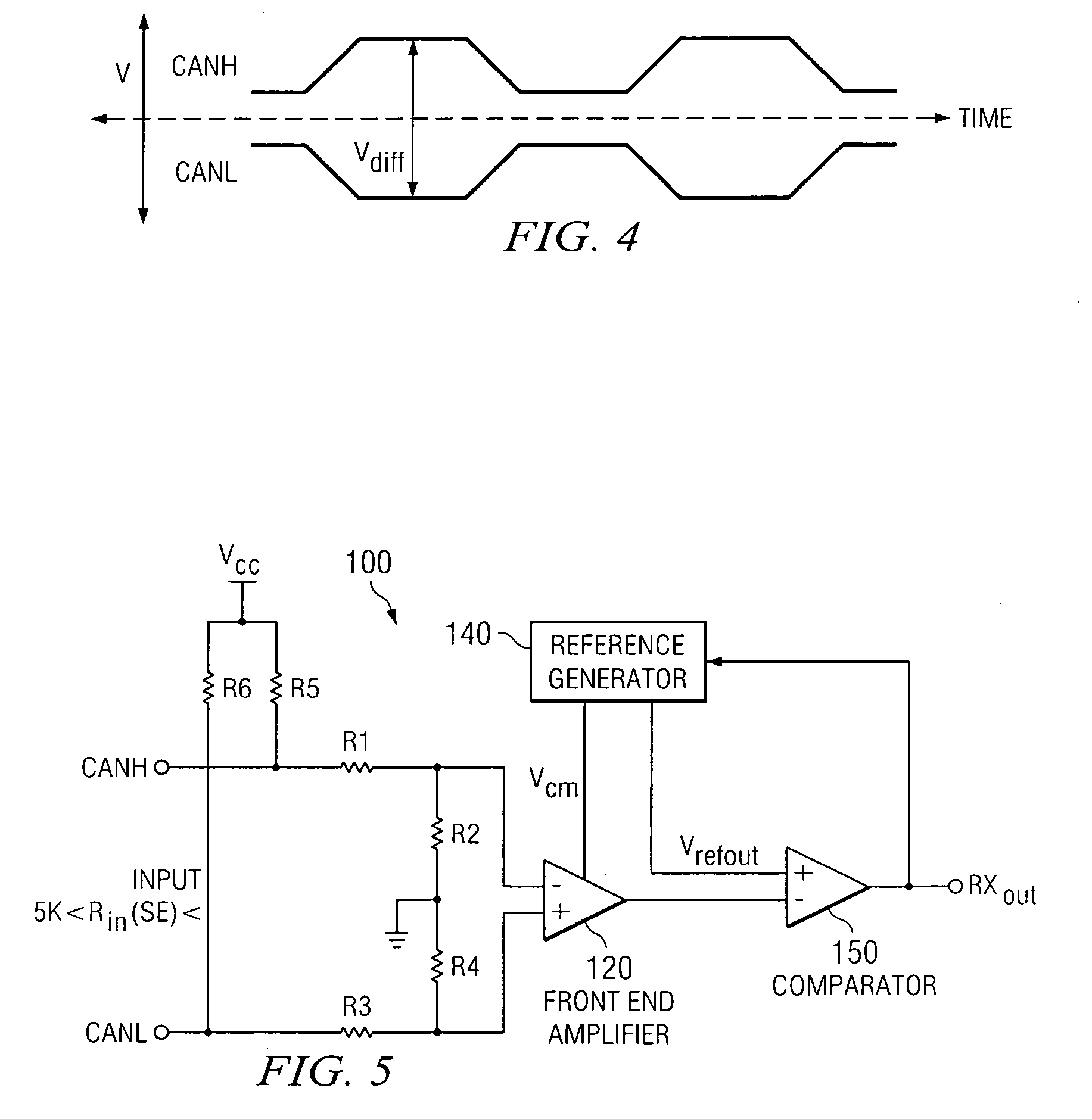 High speed controller area network receiver having improved EMI immunity