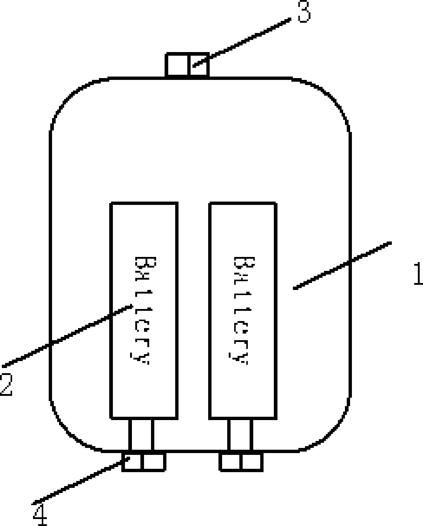 Combined mobile terminal battery