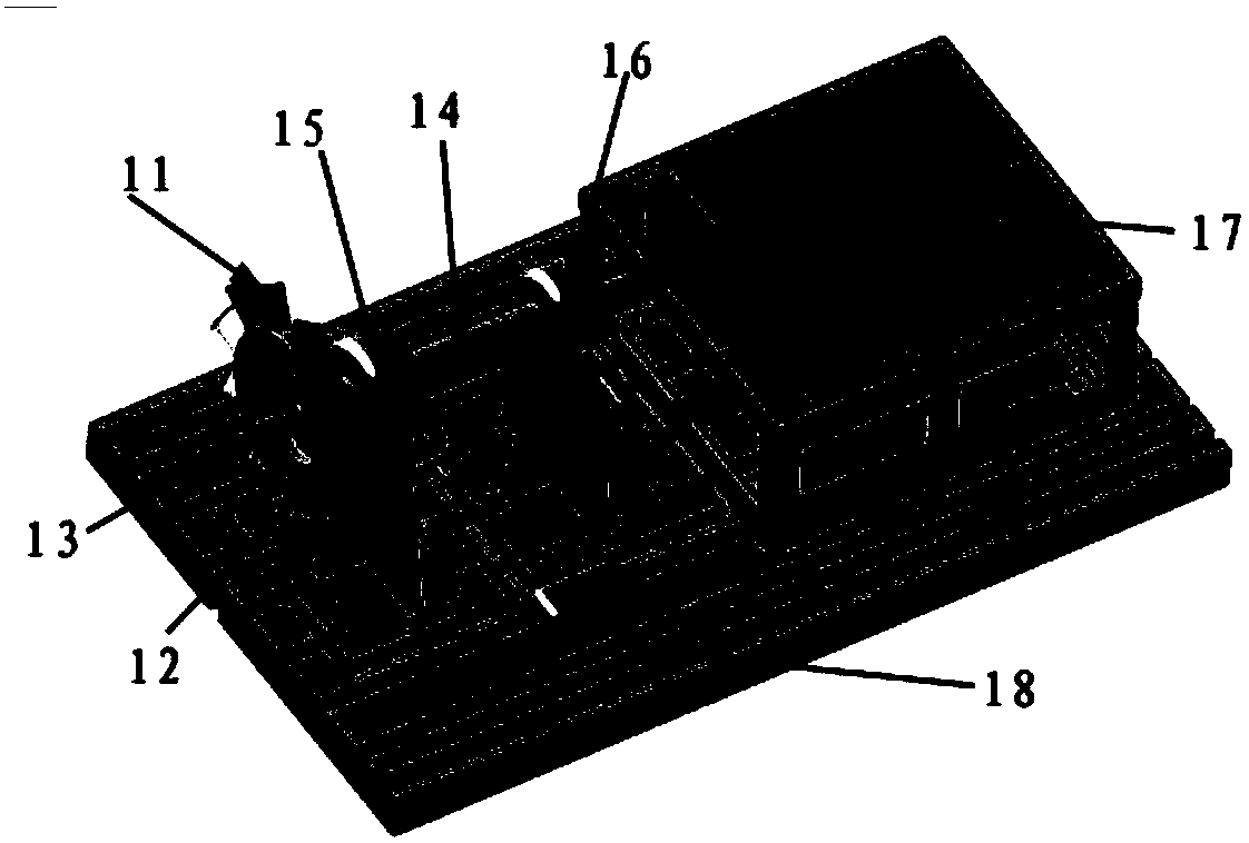 Aeroengine fan blade external object impact test platform