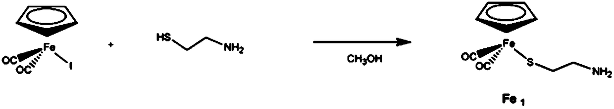 Aqueous iron carbonyl compound as well as preparation method and application thereof