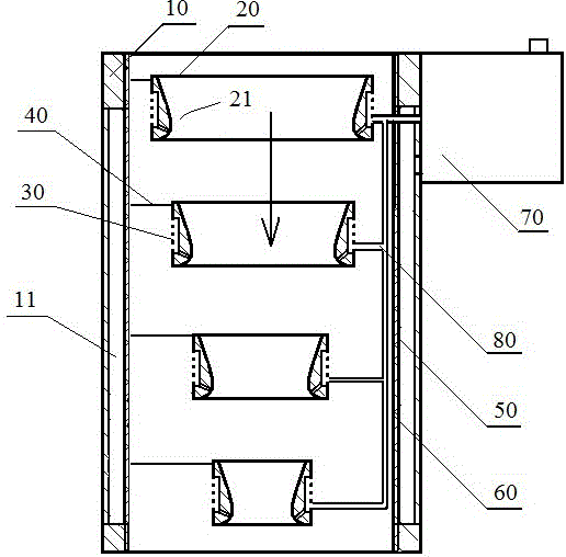 Fuel cell humidifier and proton-exchange membrane fuel cell using same