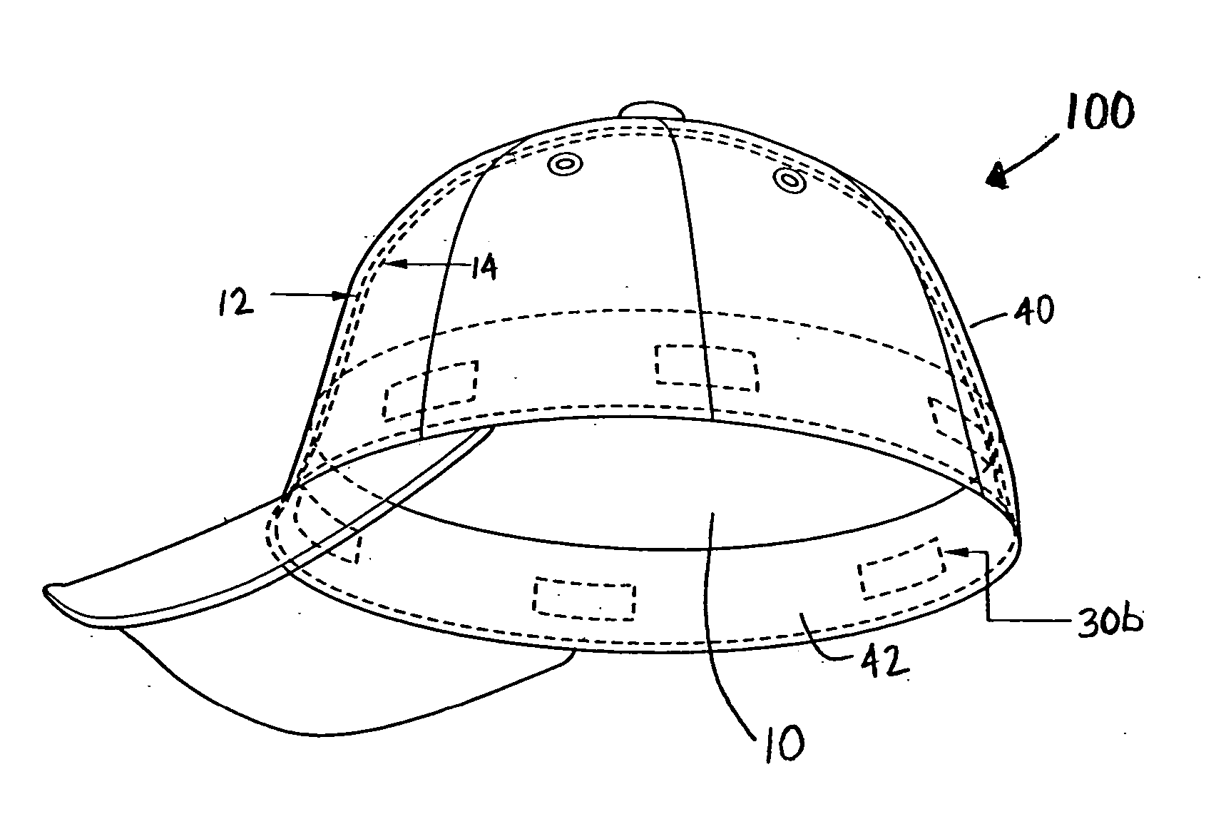 Removable insulated head gear lining