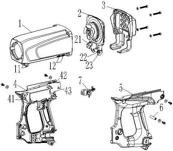 Rotating structure of air gun cylinder head