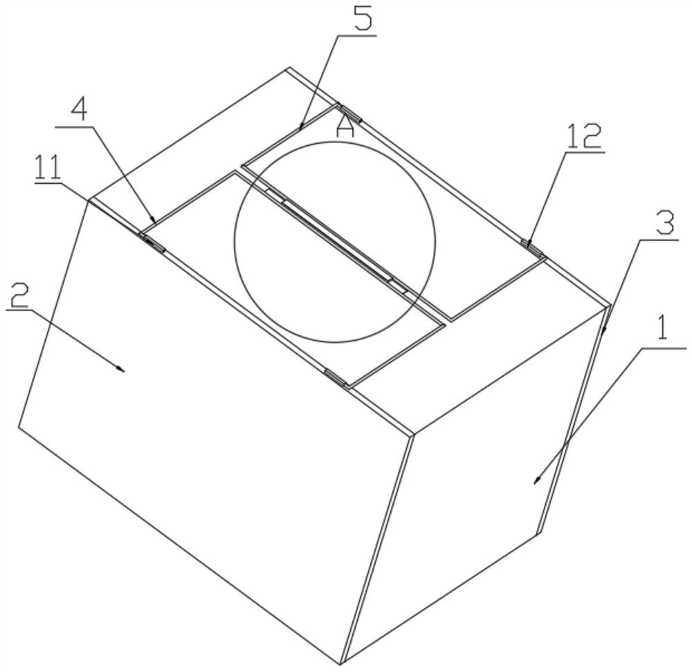 Express box with packaging structure