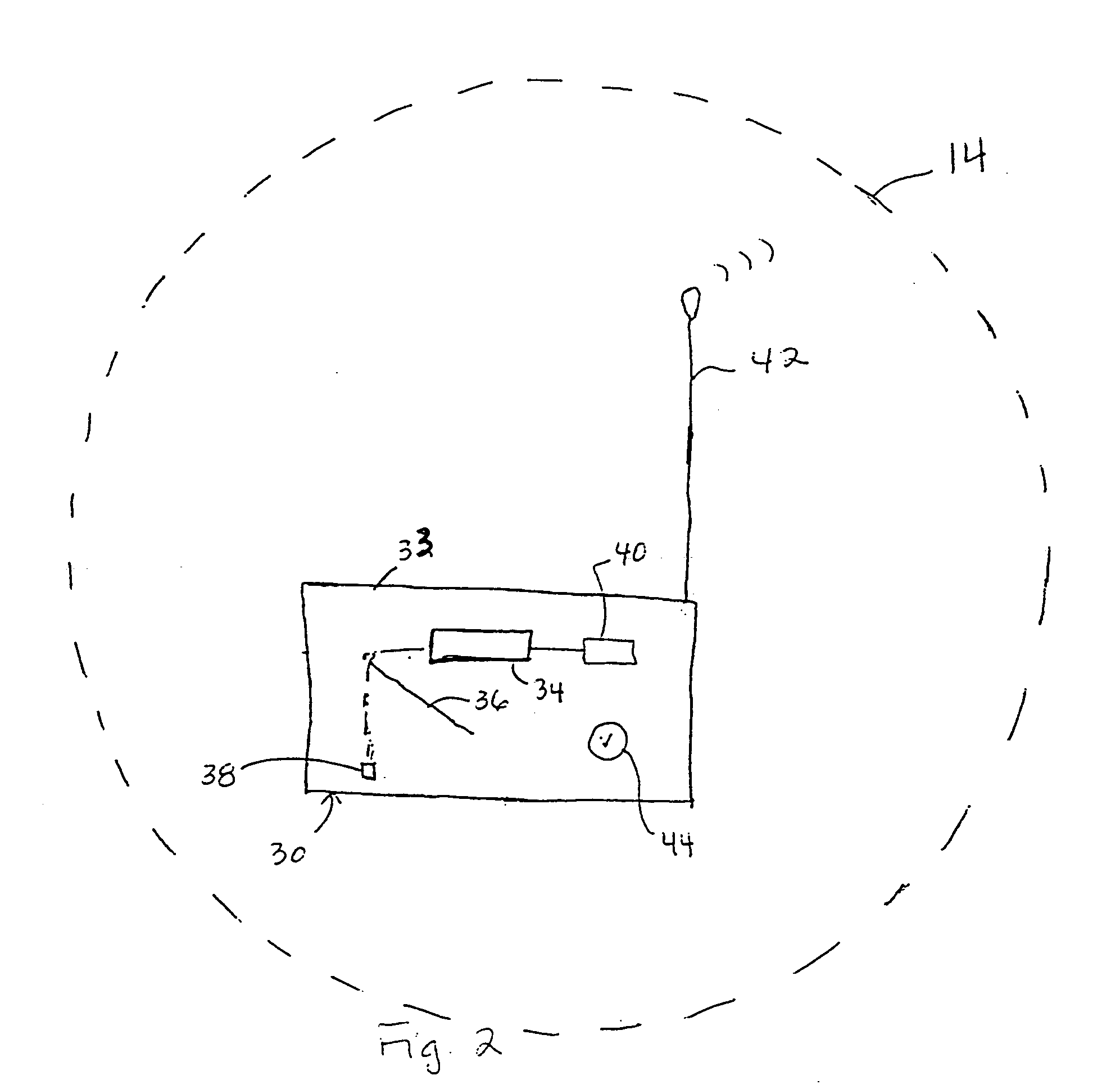 Detection device for air filter