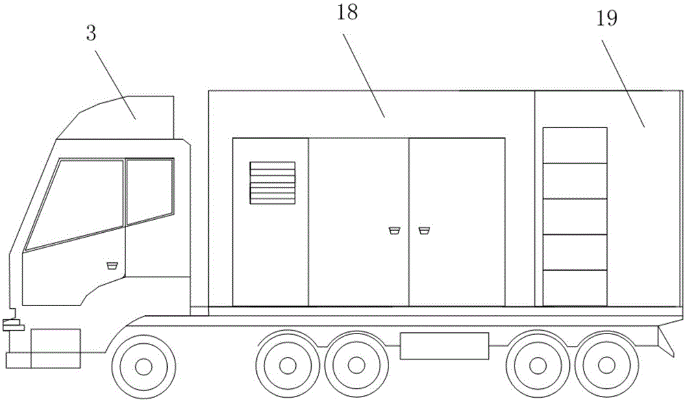 Vehicle-mounted movable detecting system for computed tomography