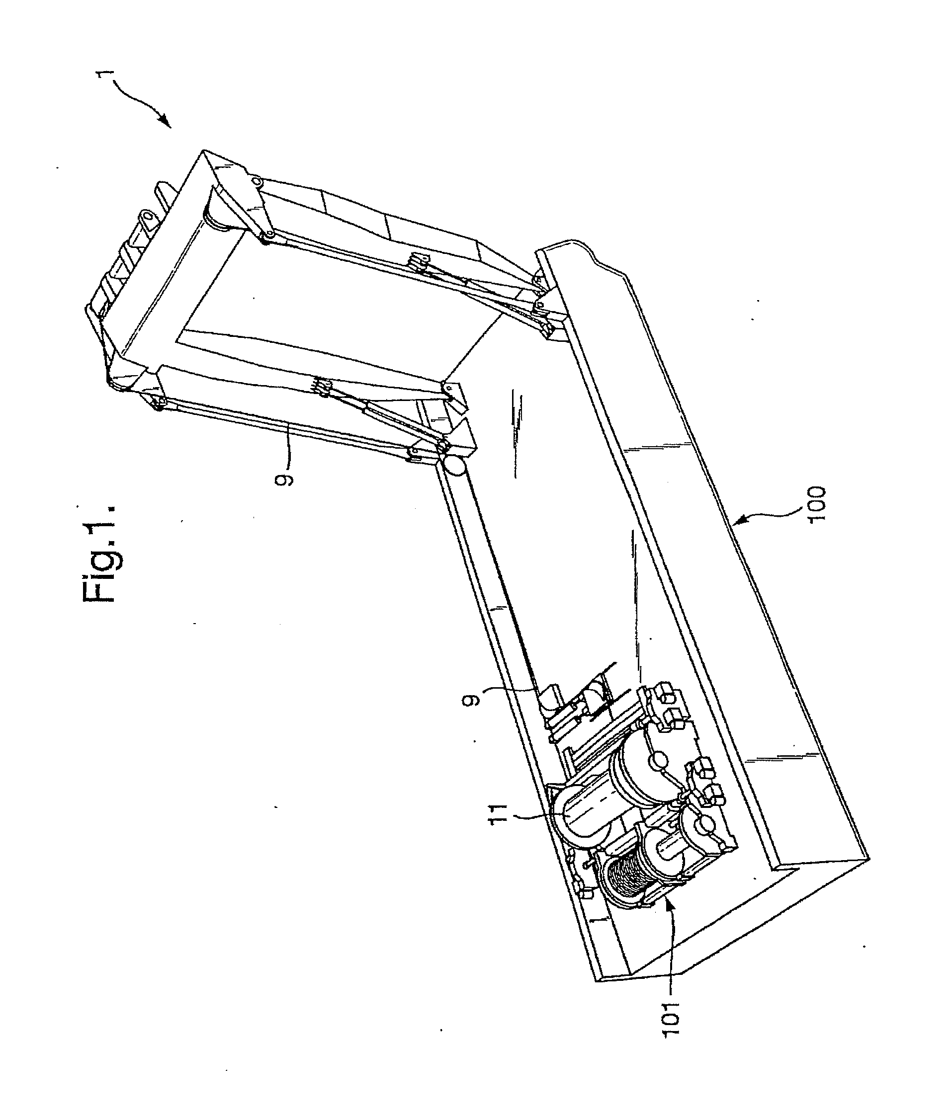 Lifting frame device
