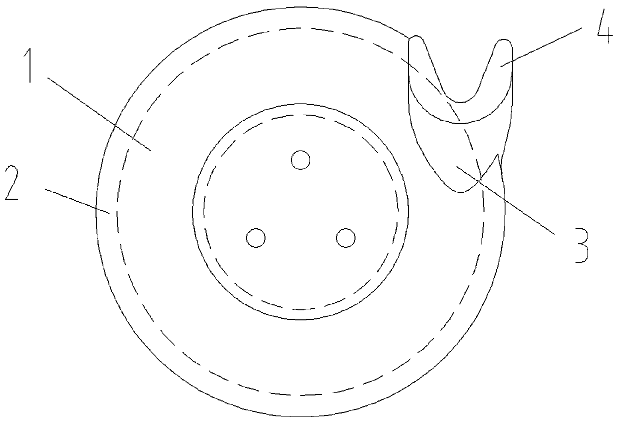 Novel pontoon-bridge-lifting guide wheel