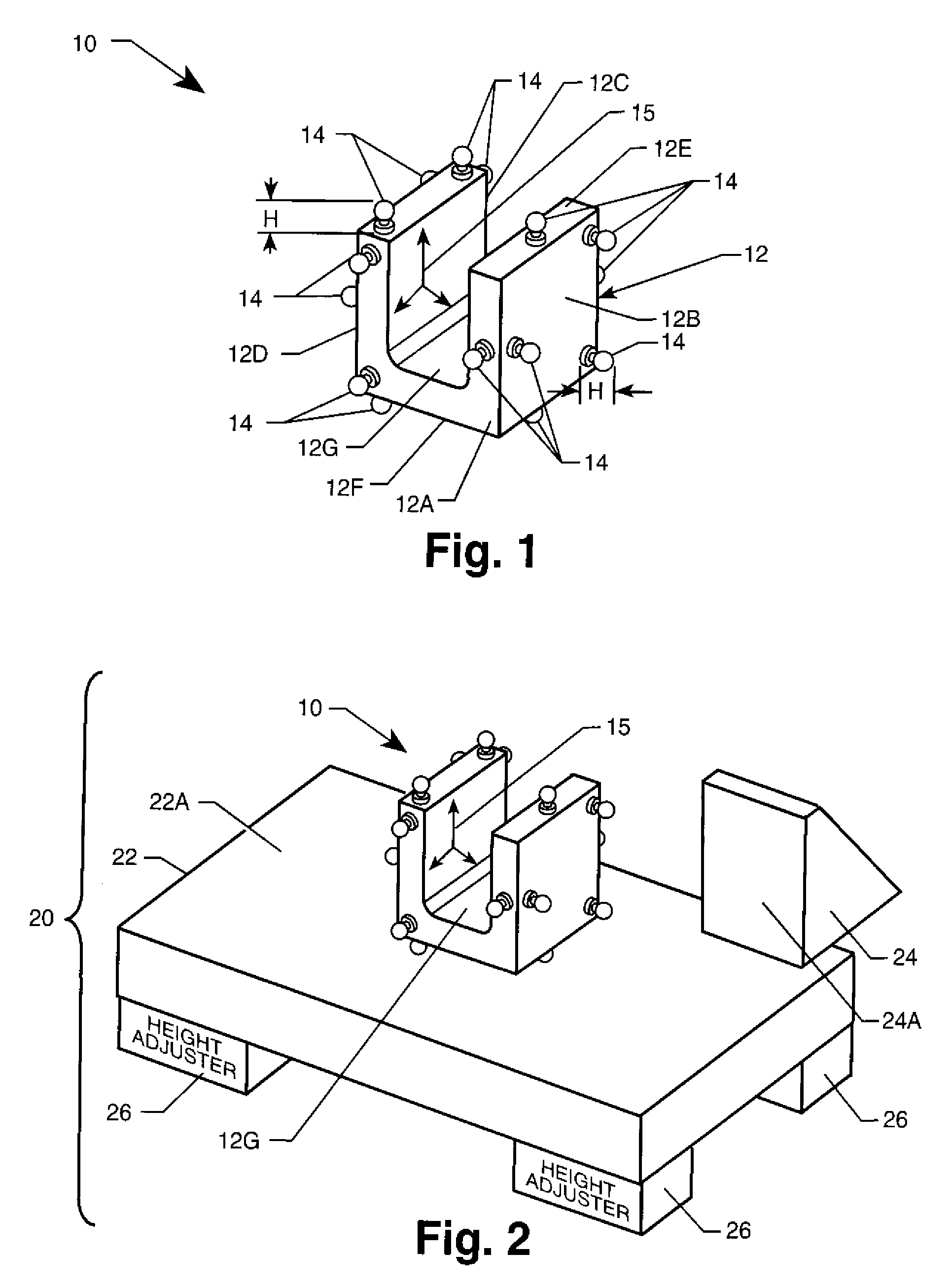 Positioning system for single or multi-axis sensitive instrument calibration and calibration system for use therewith