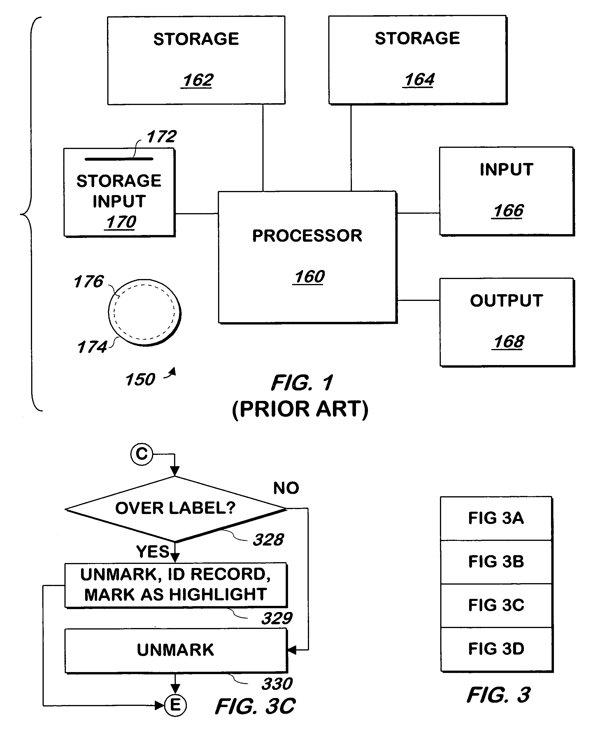 System and method for displaying elements using a single tab