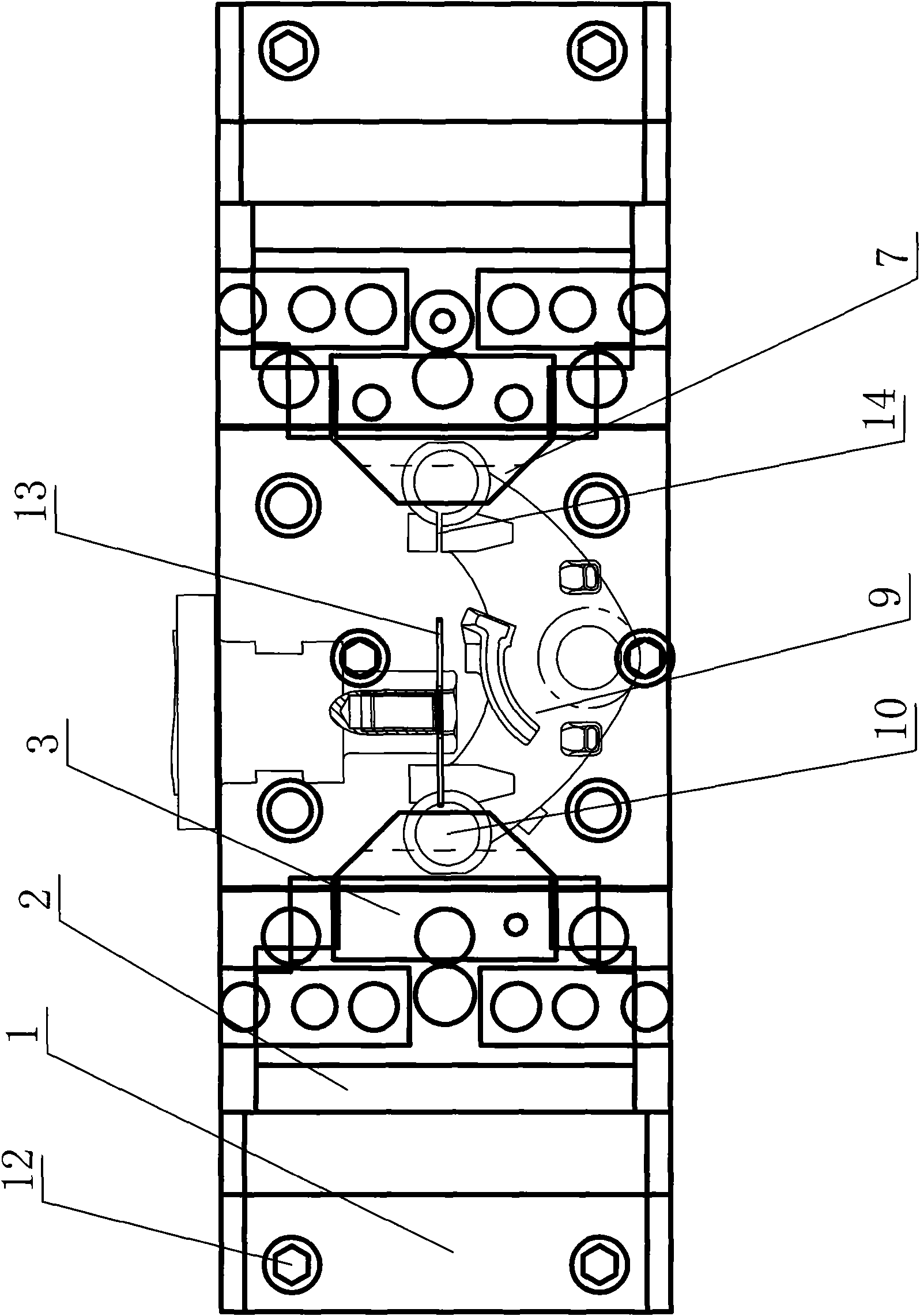 Special clamp for zero-angle opening of lower connecting plate of horizontal milling miller