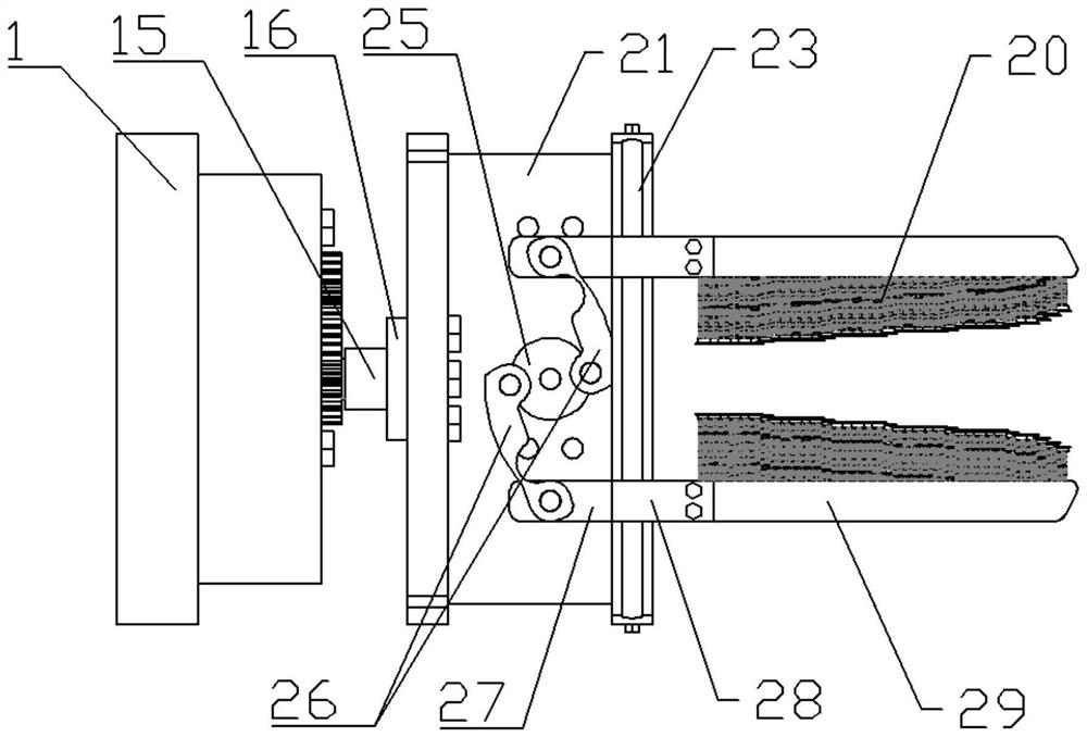 Mechanical arm clamp capable of automatically adjusting object shapes