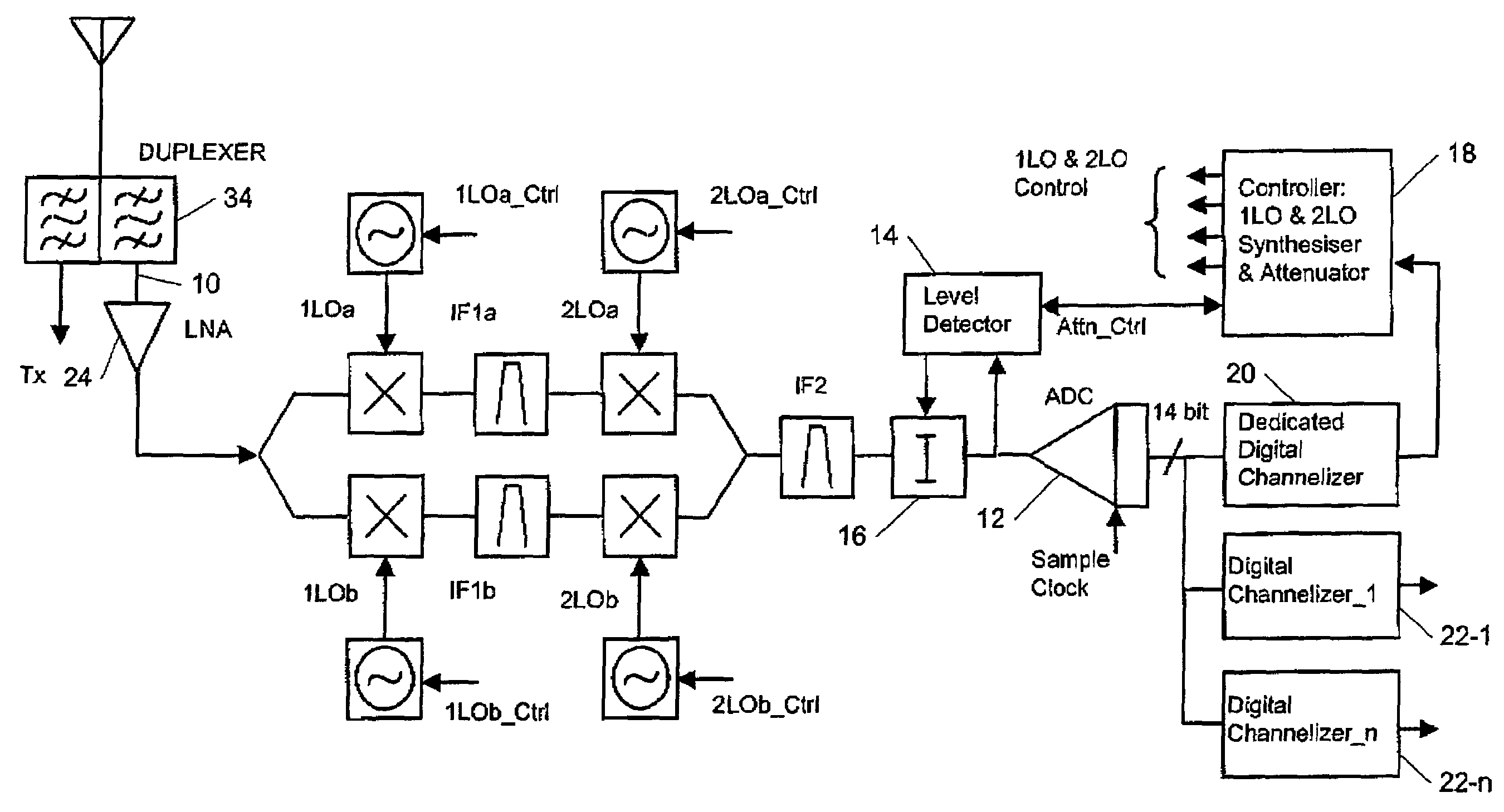 Interference rejection in a radio receiver