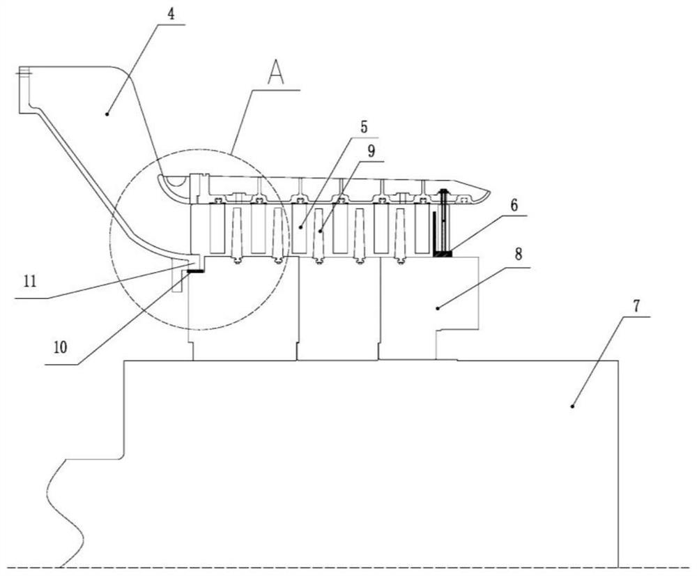 Method for disassembling and assembling blade type high-pressure fan of turbine generator